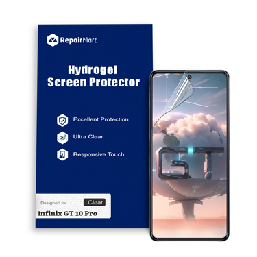 Infinix GT 10 Pro Compatible Premium Hydrogel Screen Protector With Full Coverage Ultra HD